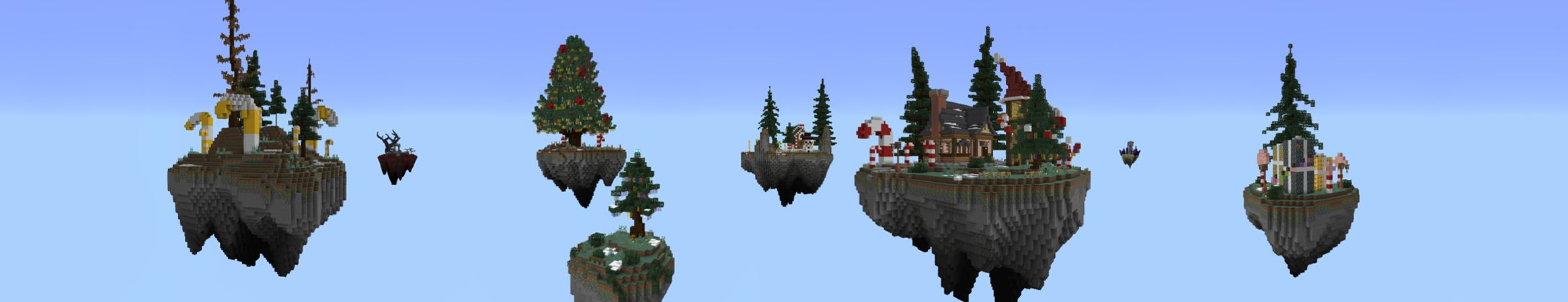 Holiday Skyblock Panorama