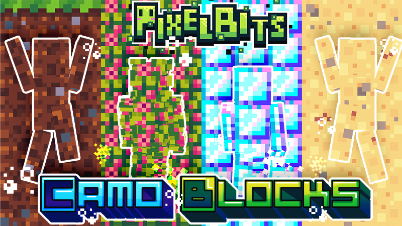 Camo Blocks - Pixel Bits Key Art