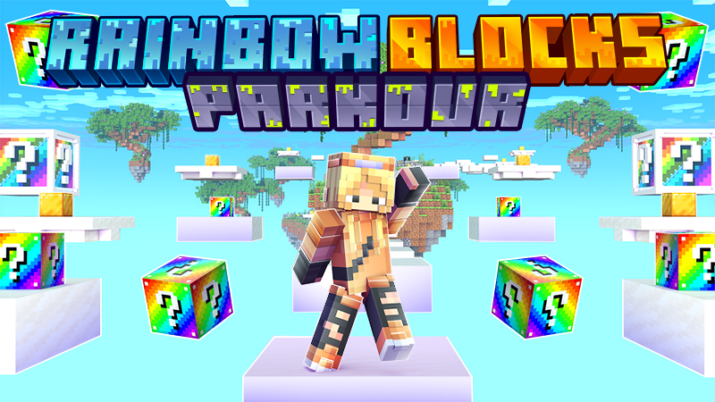 Rainbow Blocks Parkour Key Art