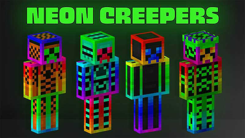 NEON CREEPERS on the Minecraft Marketplace by Ambient Creations