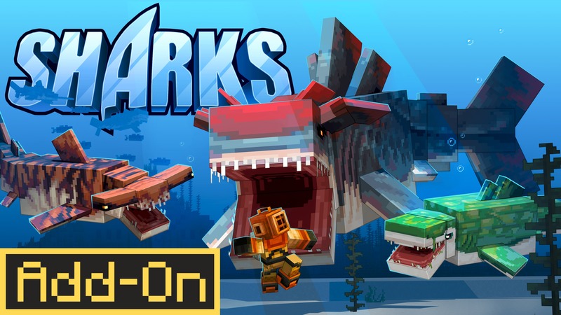 Sharks Add-On on the Minecraft Marketplace by CodeStudios