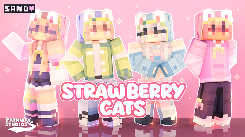 Strawberry Cats on the Minecraft Marketplace by Pathway Studios