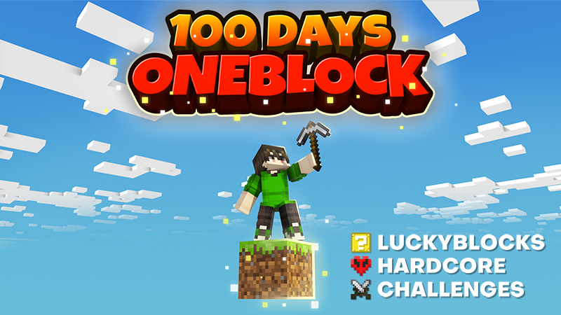 100 Days One Block! Key Art