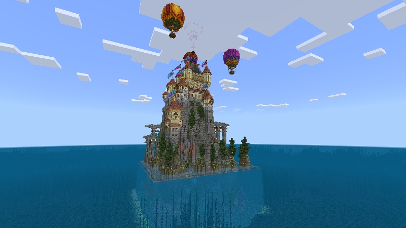 Magical Aqua Castle by 5 Frame Studios