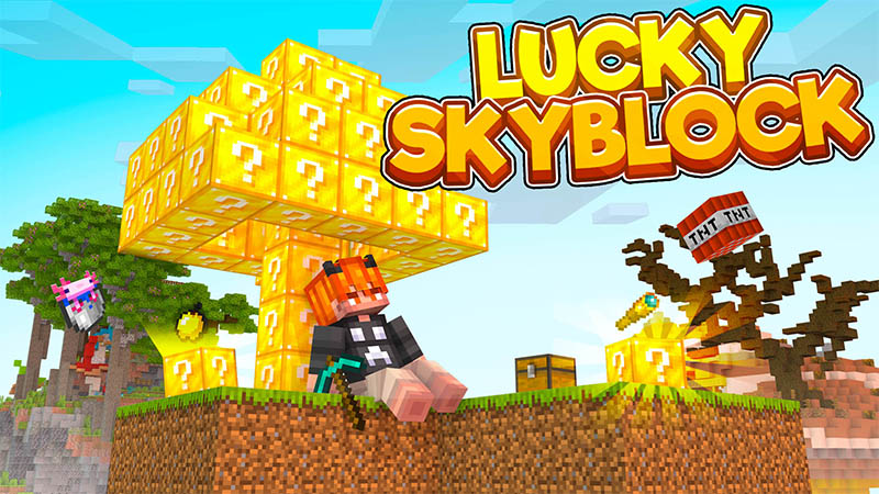 Lucky Skyblock Key Art