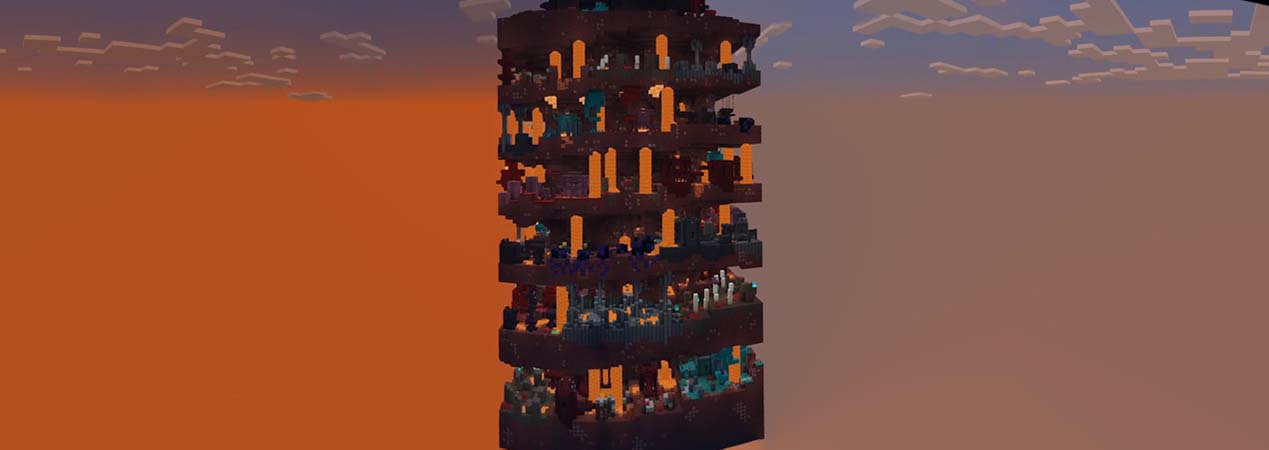 Parkour Dimensions Nether Panorama