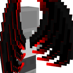 Deep Red Glitch Wings