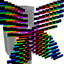 RGB Black Wave Stripes Wings