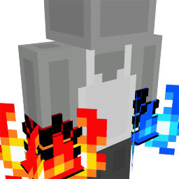 Dual Fire Pixel Hands on the Minecraft Marketplace by Minty