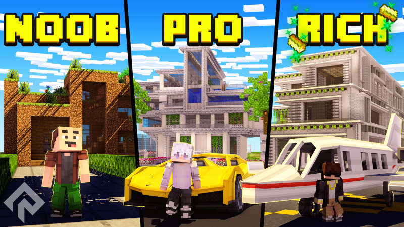 Noob vs Pro vs Millionaire Key Art