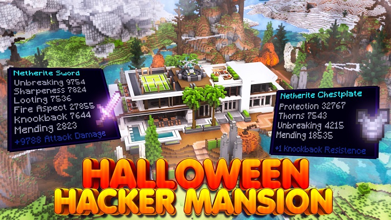 Halloween Hacker Mansion Key Art