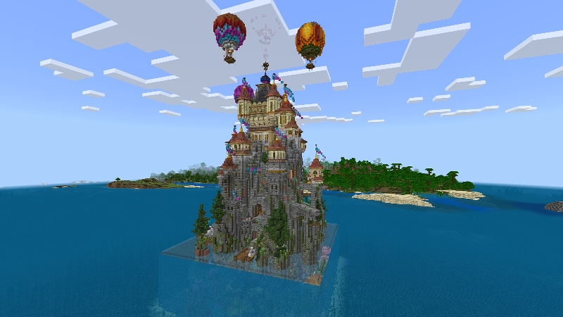 Magical Aqua Castle by 5 Frame Studios