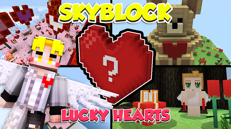 SkyBlock Lucky Hearts Key Art