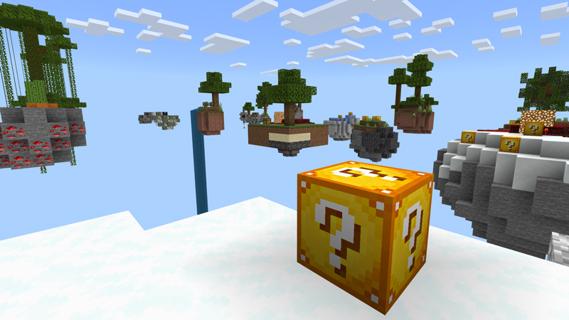 Chunklabs on X: Lucky block? Check! Skyblock? Check! This map combines lucky  blocks and skyblock! Open multiple types of lucky blocks and expand your  sky block. Lucky Block Skyblock is now available