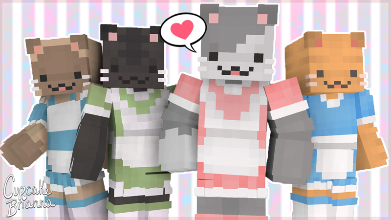 Maid Cats Skin Pack By Cupcakebrianna Minecraft Skin Pack Minecraft Marketplace Via