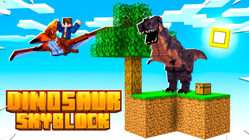 Dinosaur Skyblock Key Art