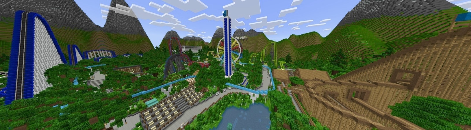 Blocktopia Park Theme Park Panorama