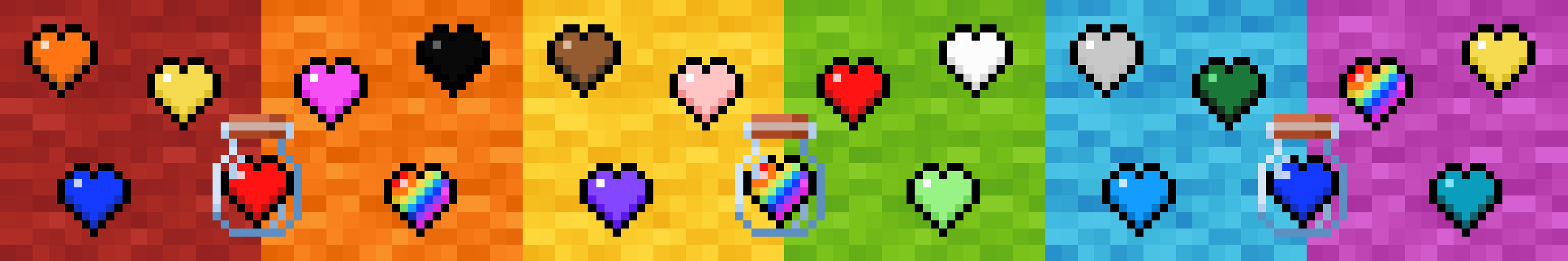 Rainbow Hearts Panorama