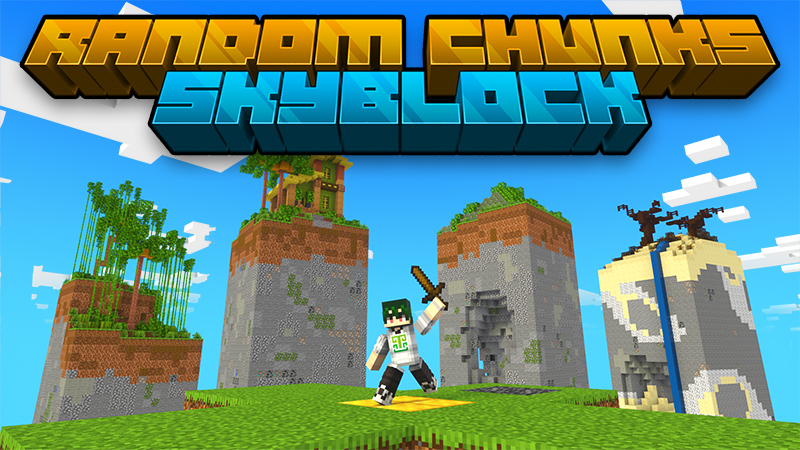 Random Chunks Skyblock Key Art