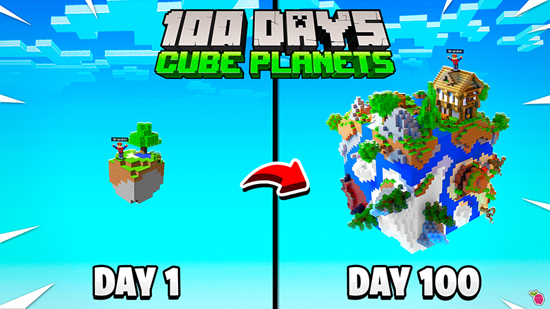 100 Days Cube Planets Key Art