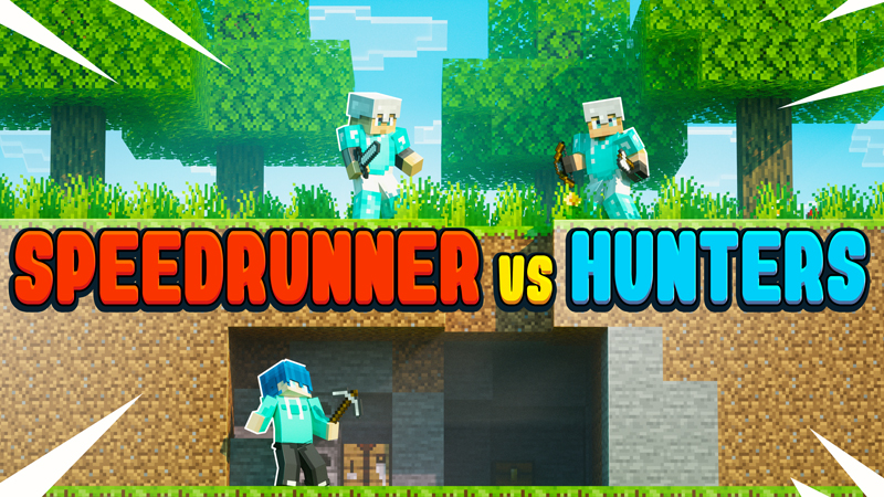 SPEEDRUNNER VS HUNTERS! Key Art