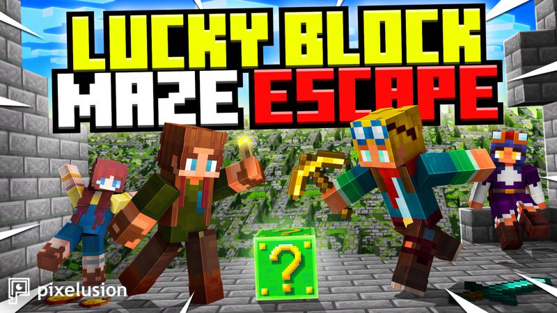 Lucky Block Maze Escape Key Art