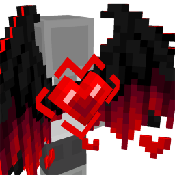 Black Demon Heart Wings