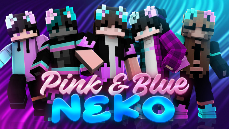 Pink & Blue Neko Key Art