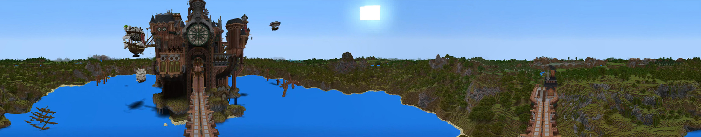 Steampunk Castle panorama