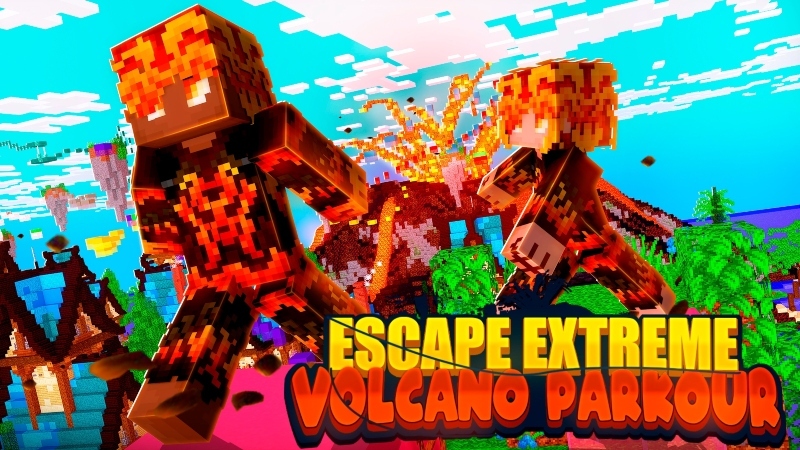 Escape Extreme Volcano Parkour Key Art