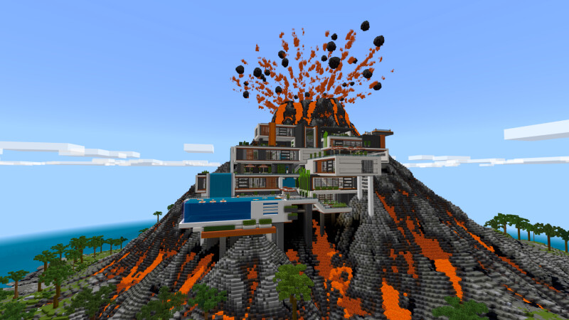 Supervolcano Mansion by CrackedCubes