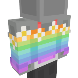 Rainbow Floral Top on the Minecraft Marketplace by Blocky