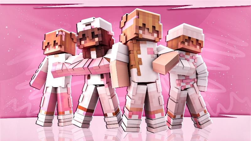Pink and White