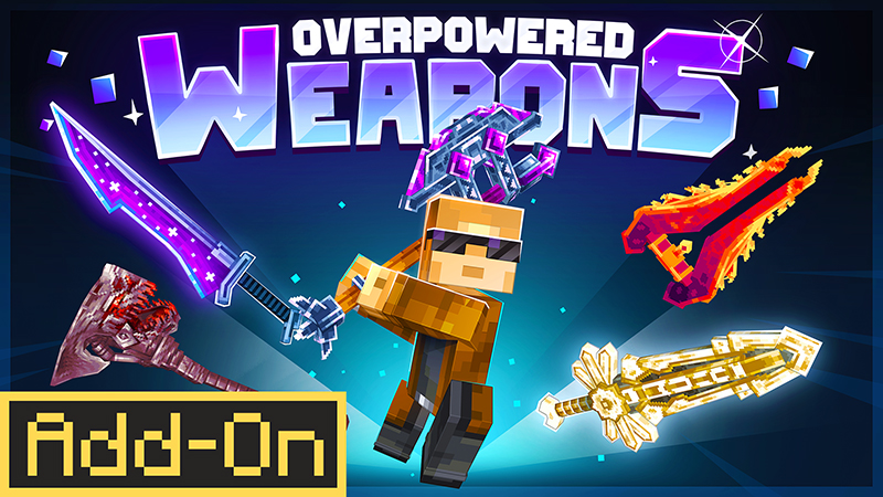 Overpowered Weapons Add-On on the Minecraft Marketplace by ManaLabs