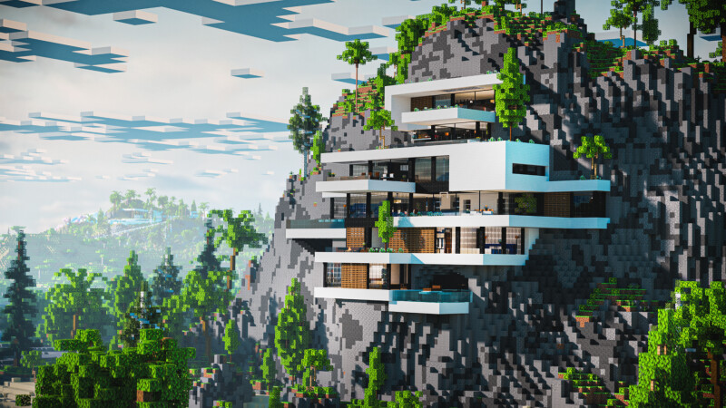 Mountainside Mansion 2 on the Minecraft Marketplace by CrackedCubes