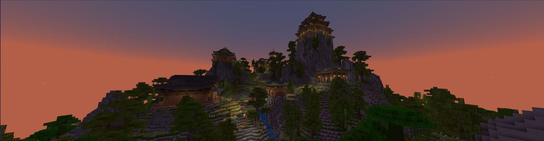 Japanese Mountain Village Panorama