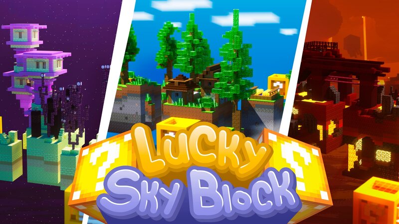 Lucky Skyblock Key Art