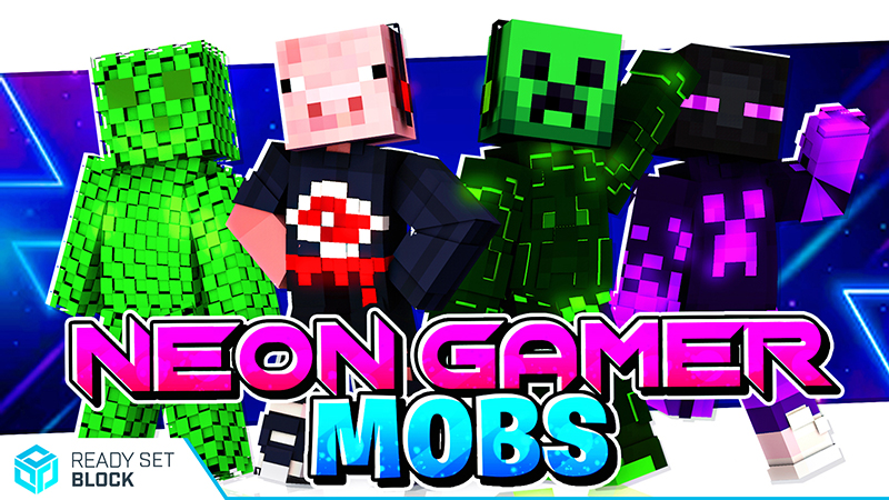 Neon Gamer Mobs Key Art