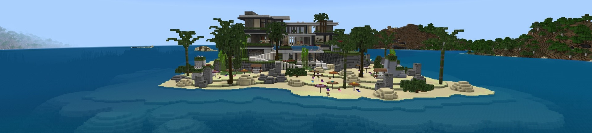 Island Mansion Panorama