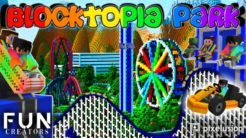 Blocktopia Park Theme Park Key Art