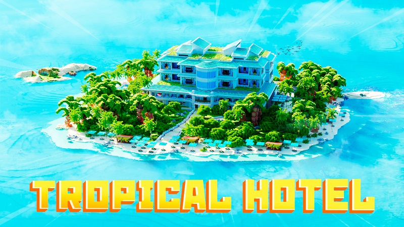 Tropical Hotel on the Minecraft Marketplace by Fall Studios