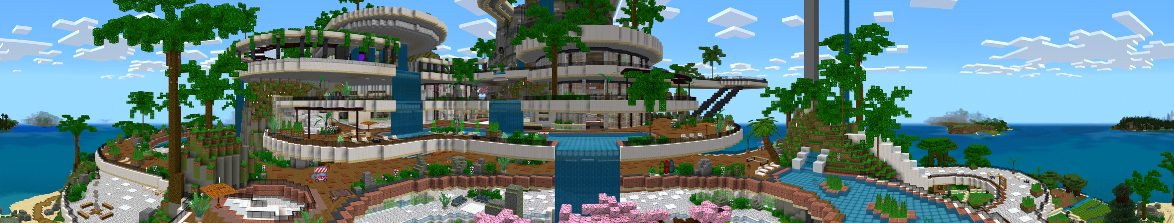 Island Mansion Panorama