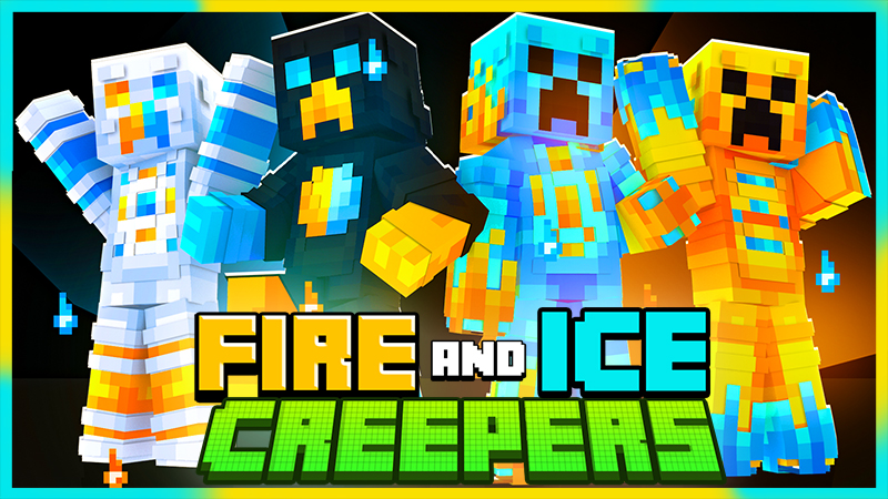 Fire and Ice Creepers in Minecraft Marketplace