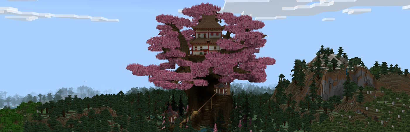 Sakura Temple Panorama