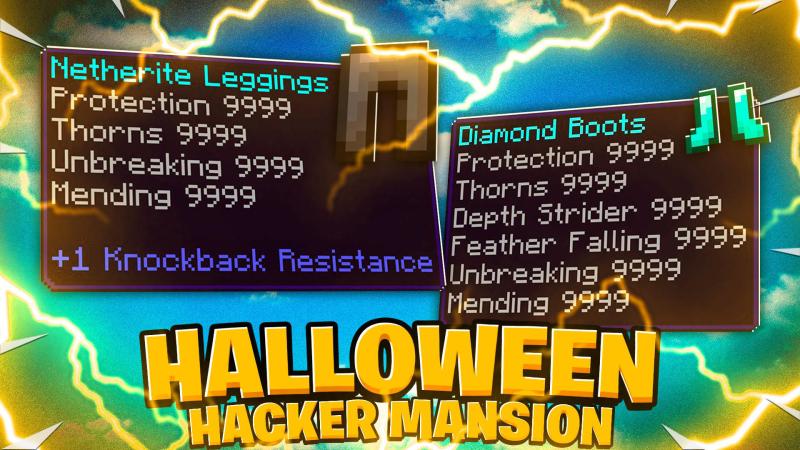 Halloween Hacker Mansion Key Art