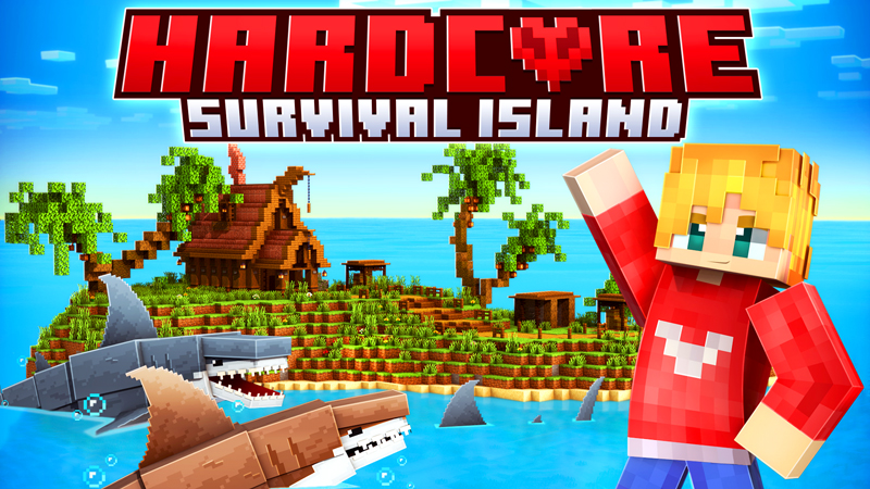 Hardcore Survival Island Key Art