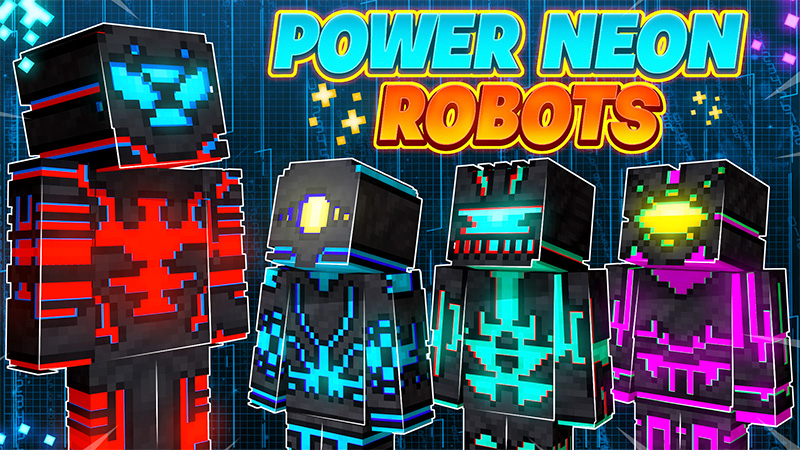 Power Neon Robots Key Art