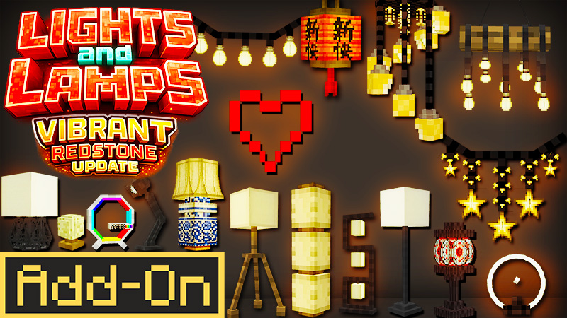 Lights and Lamps Vibrant & Redstone Update Add-On on the Minecraft Marketplace by KA Studios