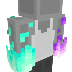 Neon Duality Fire Hands on the Minecraft Marketplace by Kreatik Studios