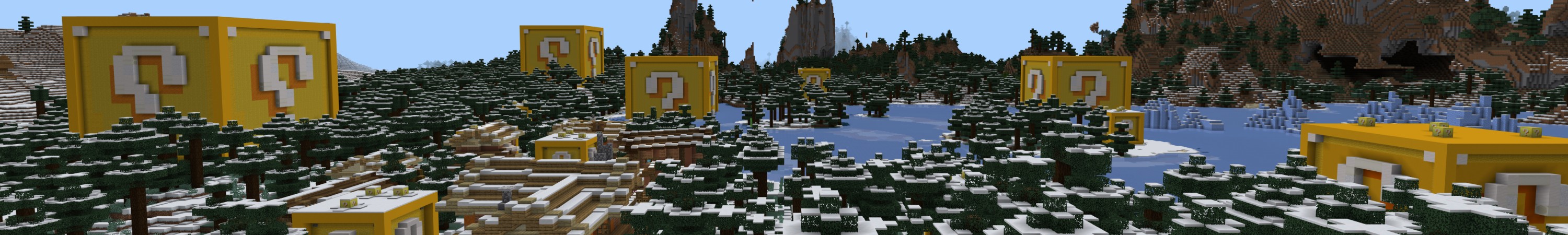 Lucky Blocks Winter Panorama